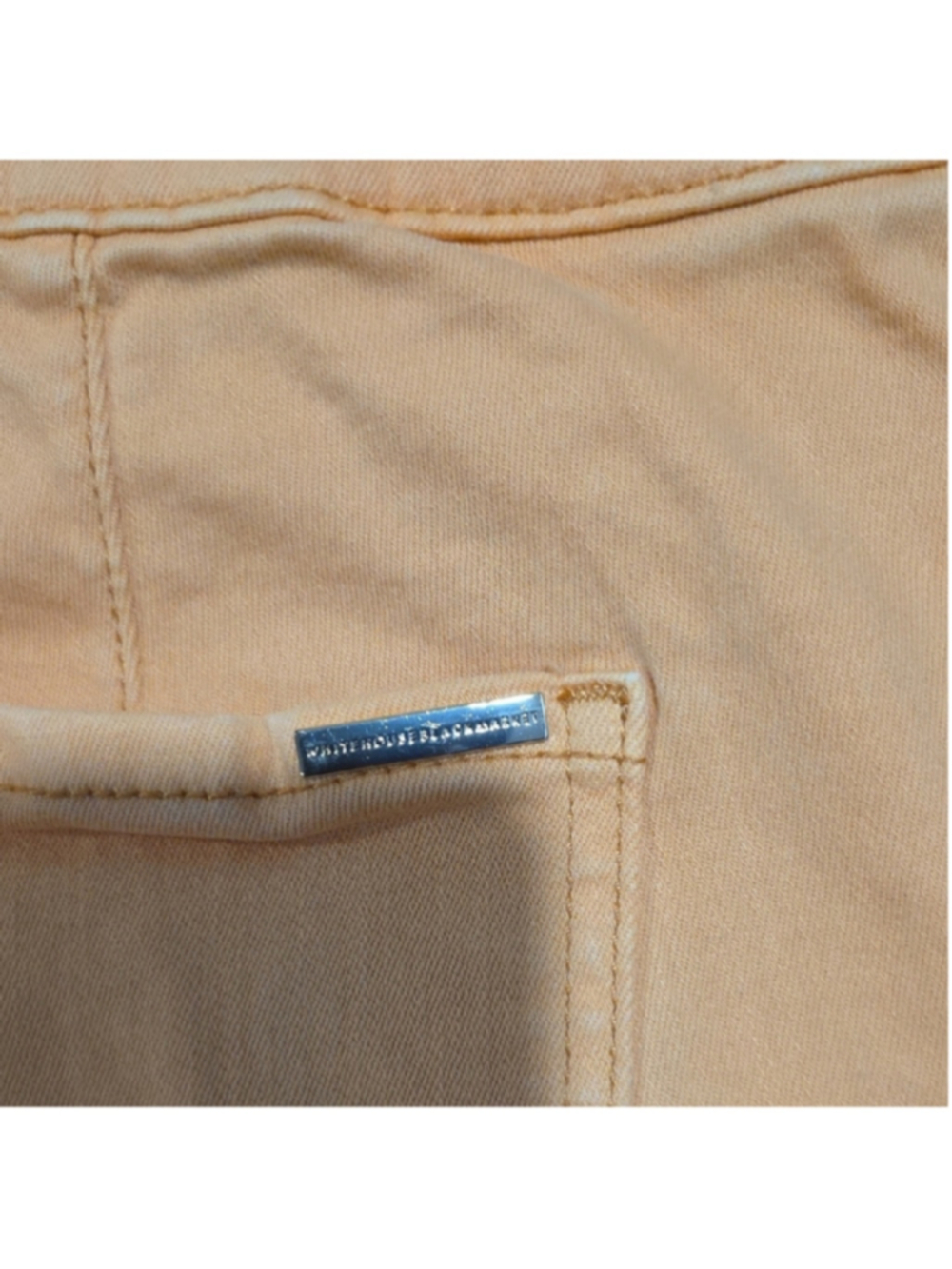 WHBM Jeans Women's Size 10 Pastel Orange Extra High Rise Slim Ankle - Picture 8 of 9